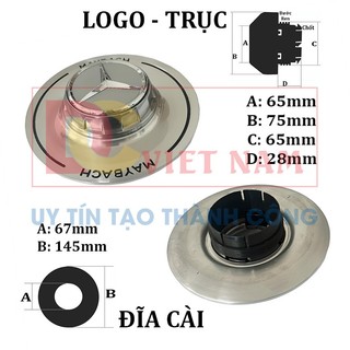Logo chụp mâm, ốp lazang bánh xe ô tô Maybach G010-C