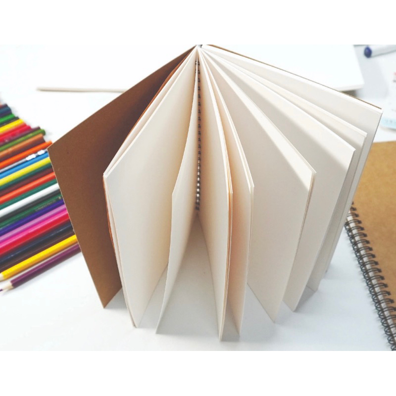 Sổ tay vẽ chì 100 trang - Sketchbook cỡ A4,A5,A6 bìa kraft