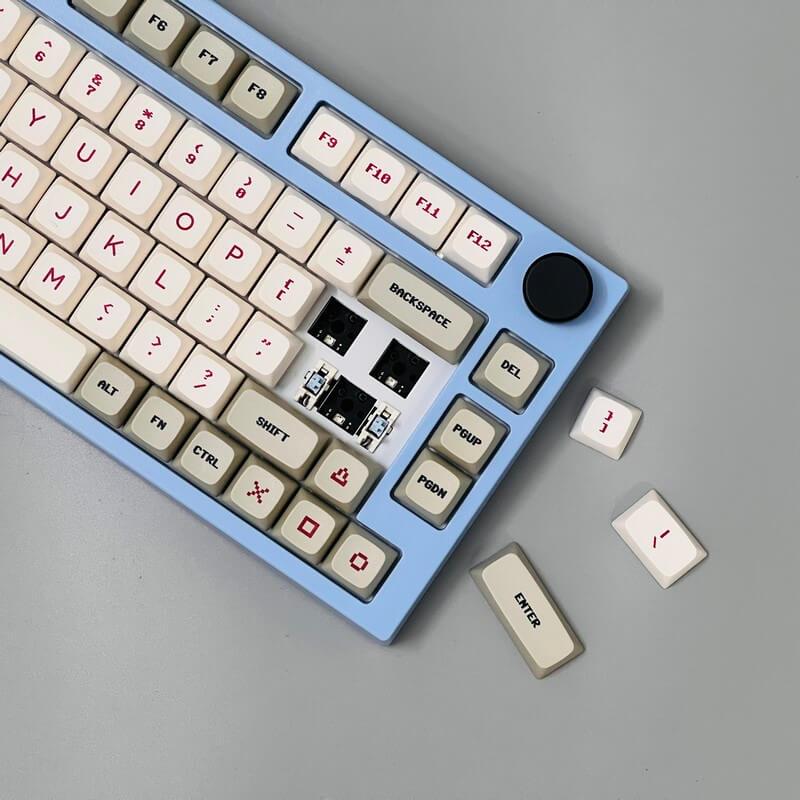 BÀN PHÍM CƠ KEYDOUS NJ80 AP RGB BLUE STEEL - KAILH BOX BROWN