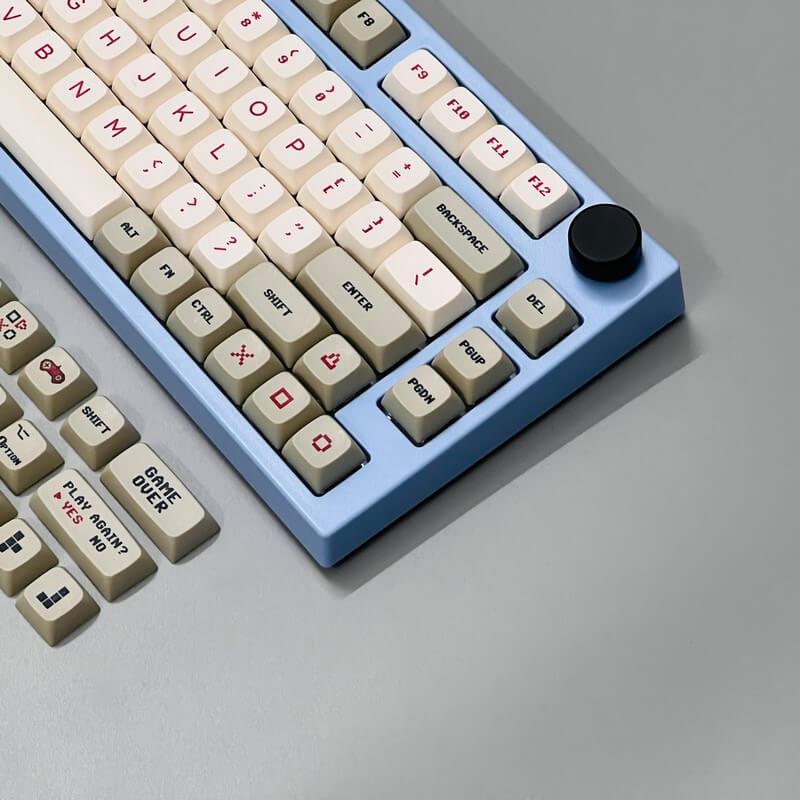 BÀN PHÍM CƠ KEYDOUS NJ80 AP RGB BLUE STEEL - KAILH BOX BROWN
