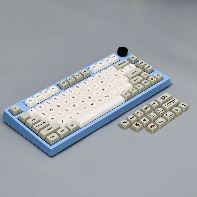 BÀN PHÍM CƠ KEYDOUS NJ80 AP RGB BLUE STEEL - KAILH BOX BROWN
