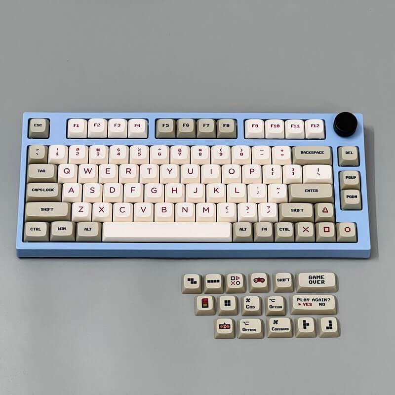 BÀN PHÍM CƠ KEYDOUS NJ80 AP RGB BLUE STEEL - KAILH BOX BROWN