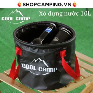 Xô đựng nước 10L Coolcamp gấp gọn, xô nước tròn dã ngoại, du lịch cắm trại - Camping VietNam
