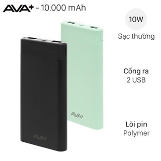 Sạc dự phòng 10000mah mini 20w, sạc dự phòng hỗ trợ 2 cổng sạc nhanh pd - qc 3.0
