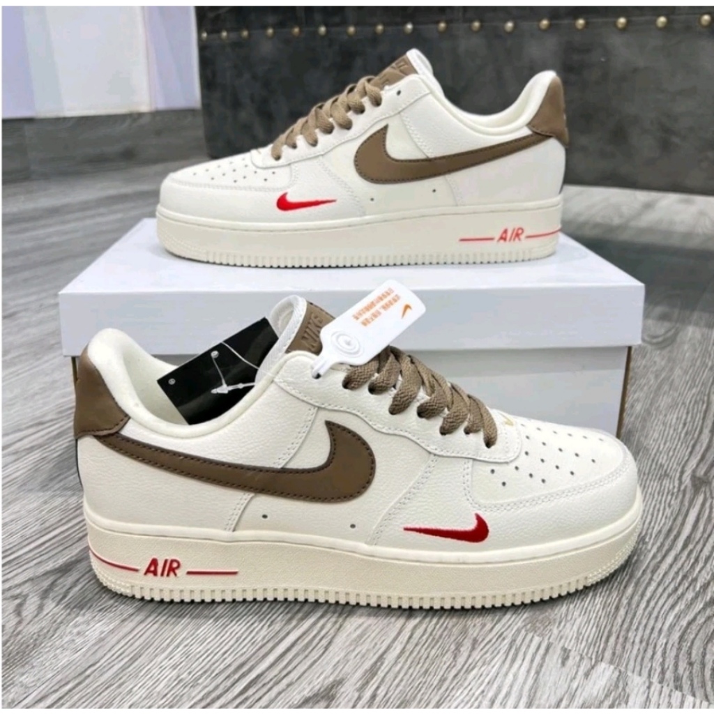 Giày Thể Thao AF1 Vệt Nâu Nam Nữ Giầy Sneaker AF1 Nam Nữ Dễ Phối Đồ Hottrend