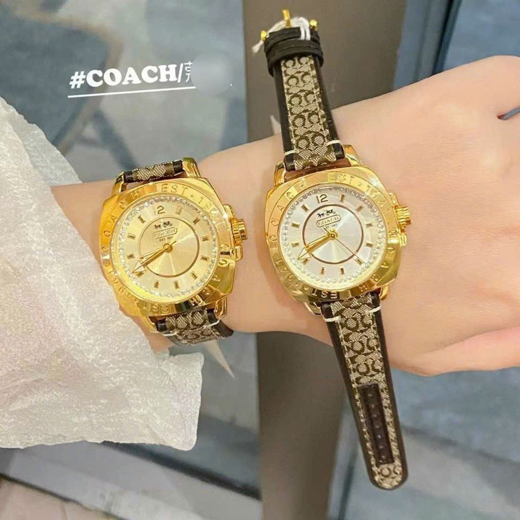 Đồng hồ nữ coacsh dây da bền bỉ, lên tay siêu sang, chống nước, bảo hành 12 tháng
