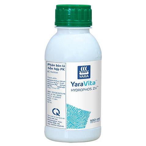 PHÂN BÓN LÁ TRUNG VI LƯỢNG YARAVITA HYDROPHOS thể tích 500ml