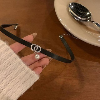 Vòng cổ choker nữ dây da phong cách cá tính