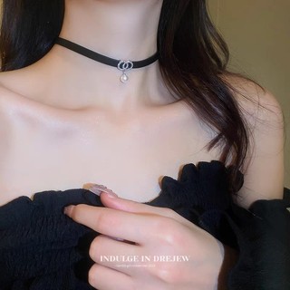 Vòng cổ choker nữ dây da phong cách cá tính