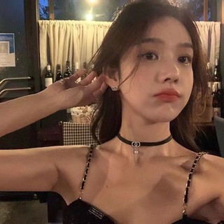 Vòng cổ choker nữ dây da phong cách cá tính