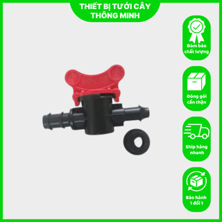Van Khóa Khởi Thủy Ldpe 16 Va 20mm Kèm Gioăng Cao Su - Van Khóa 1 Đầu Khởi Thủy 16mm, 1 Đầu Ra Ống Ldpe 16mm