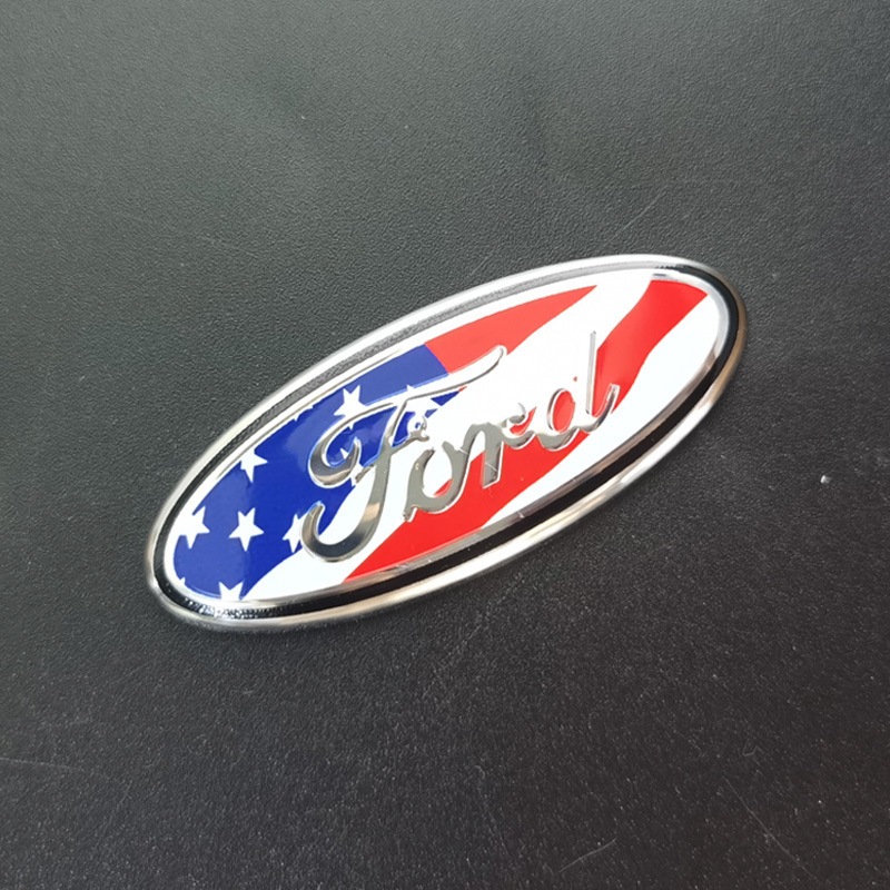 Miếng dán logo vô lăng xe FORD