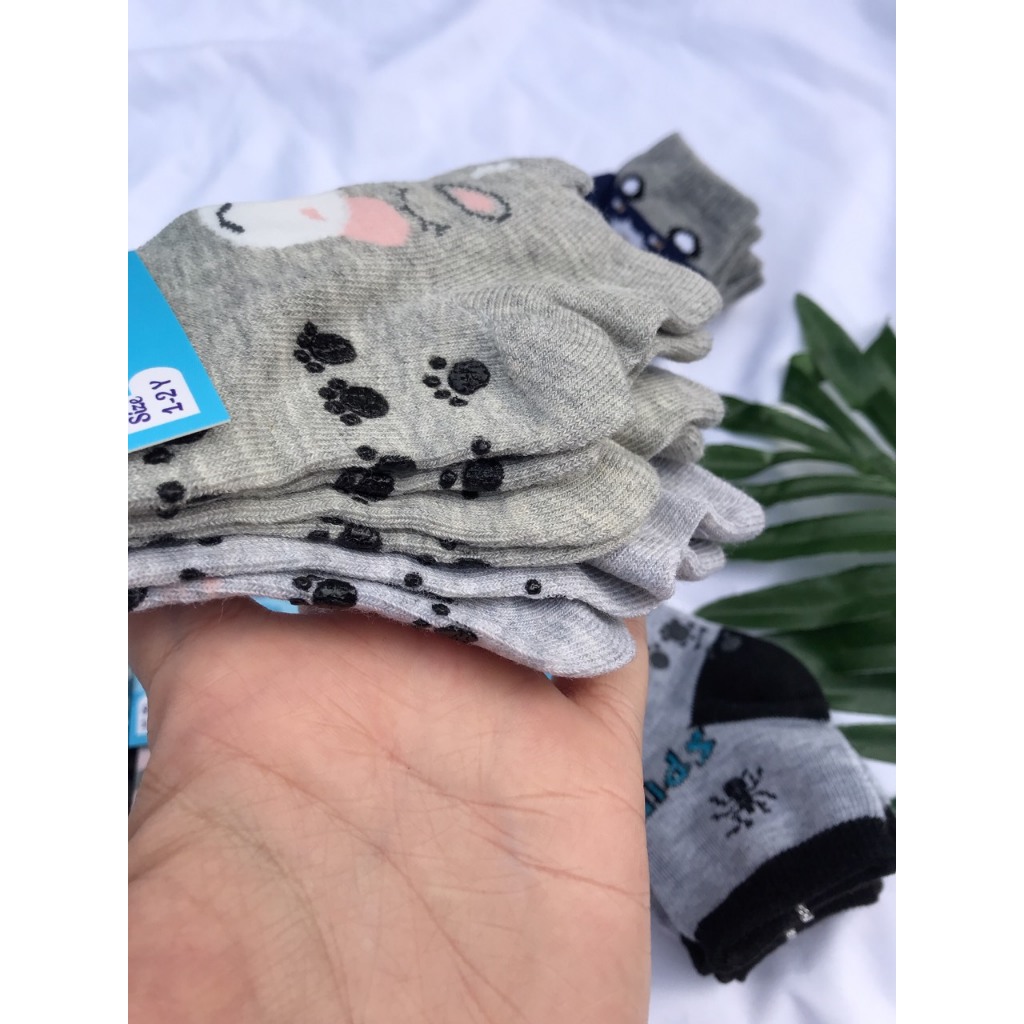 Set 3 đôi tất chống trượt size 1-2y  Milanni mềm mịn ấm không xổ lông cho bé lunankidsbaby