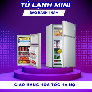 Tủ lạnh mini tủ lạnh 2 cánh làm lạnh nhanh ngăn đá và ngăn lạnh giữ đồ luôn tươi mới,siêu nhỏ gọn tiết kiệm điện