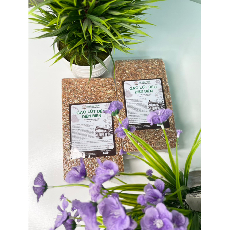 COMBO 2kg Gạo Lứt Đỏ Dẻo Điện Biên ( Gạo Loại 1 )