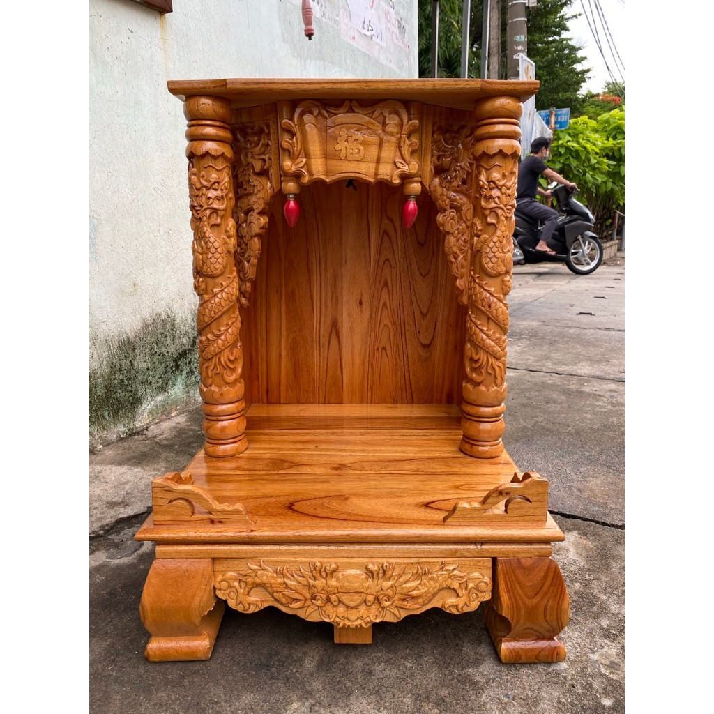 Bàn thờ thần tài ông địa xoan 42 x 68cm