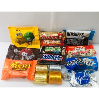 Socola Mỹ Snickers Twix MilkyWay 100Grand Almond Joy York Pepermint Pattie KitKat M&M Reese's