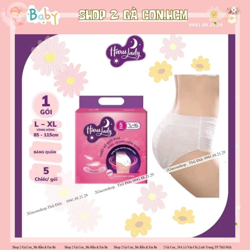 BVS dạng quần Haru túi 5 miếng