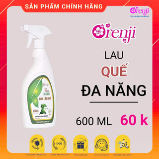 Nước lau kính, lau bàn ăn, tủ lạnh, đa năng lau khử khuẩn an toàn không hóa chất tinh dầu Quế ORENJI