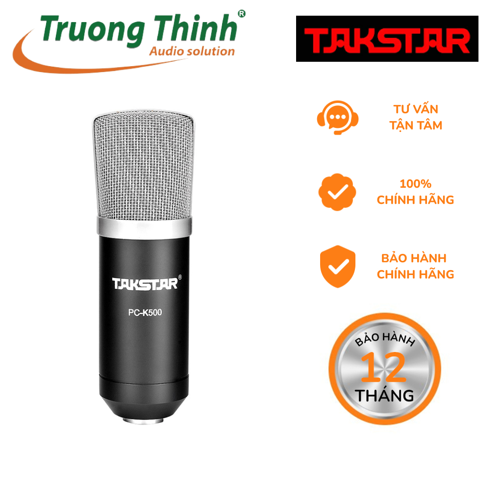Micro thu âm, livestream chuyên nghiệp cao cấp Takstar PC K500 - Micro Takstar PC-K500 - TRƯỜNG THỊNH AUDIO