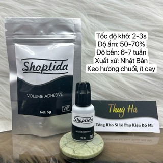 Keo nối mi ít cay siêu bền Shoptida (HƯƠNG CHUỐI)_5g_keo Nhật Bản _dụng cụ nối mi Thúy Hà