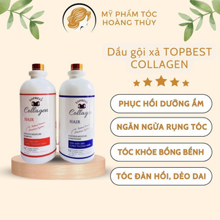 CẶP DẦU XẢ TOPBEST COLLAGEN 3in1 - Dầu gội cặp siêu mềm mượt  2000ml