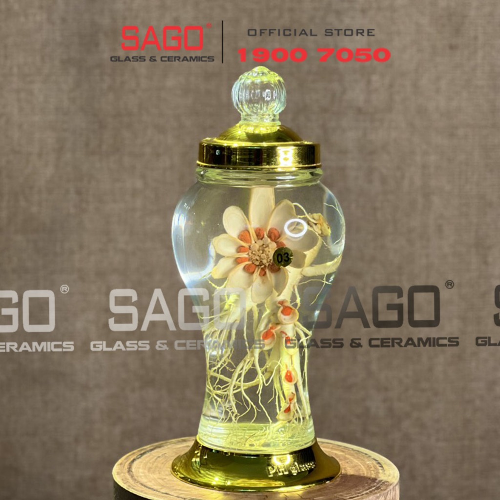 Bình Thủy Tinh Ngâm Sâm Phú Hòa 01 Lít , 02 Lít , 03 Lít , 04 Lít , 05 Lít | Thủy tinh Cao Cấp , Sản Xuất Việt Nam