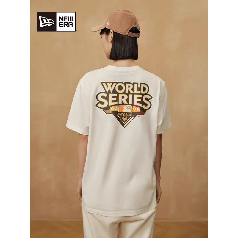 Áo thun unisex nam nữ New Era chính hãng - Campfire Ivory