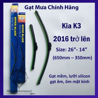 Bộ gạt mưa K3 các đời và gạt mưa dòng xe của Kia: Morning, Optima, Rio, Cerato, Sedona, Sorento .