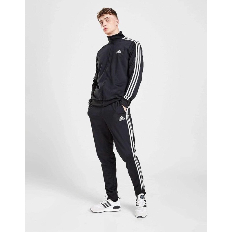 Bộ thể thao nam Adi/dasTrack Suit 3 sọc PRIMEGREEN ESSENTIAL GK9651 & GK9658 Authentic Nhật bản