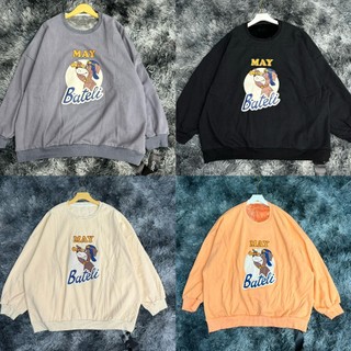 Áo sweater nỉ lót nhung in hình/chữ bigsize 60-95kg