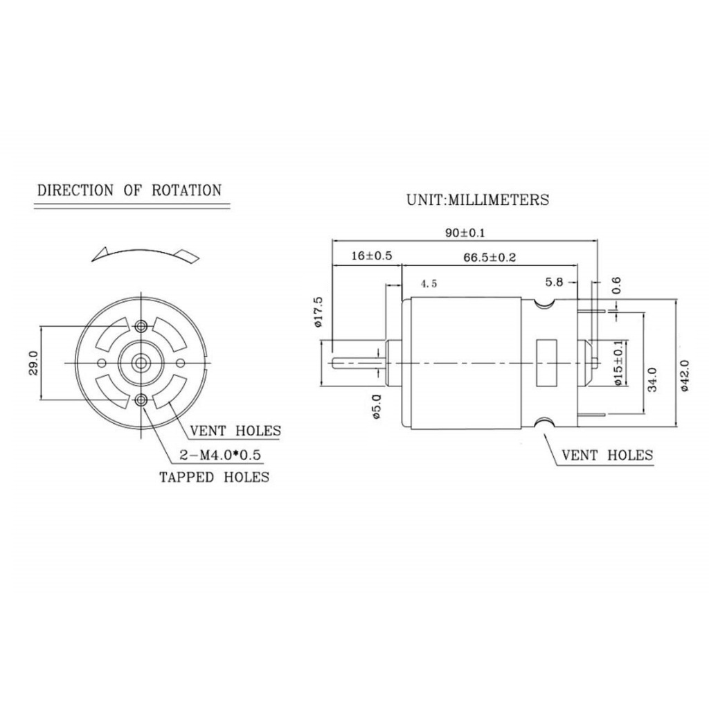 Động Cơ 775 Trục Tròn 12V 150W 12000RPM