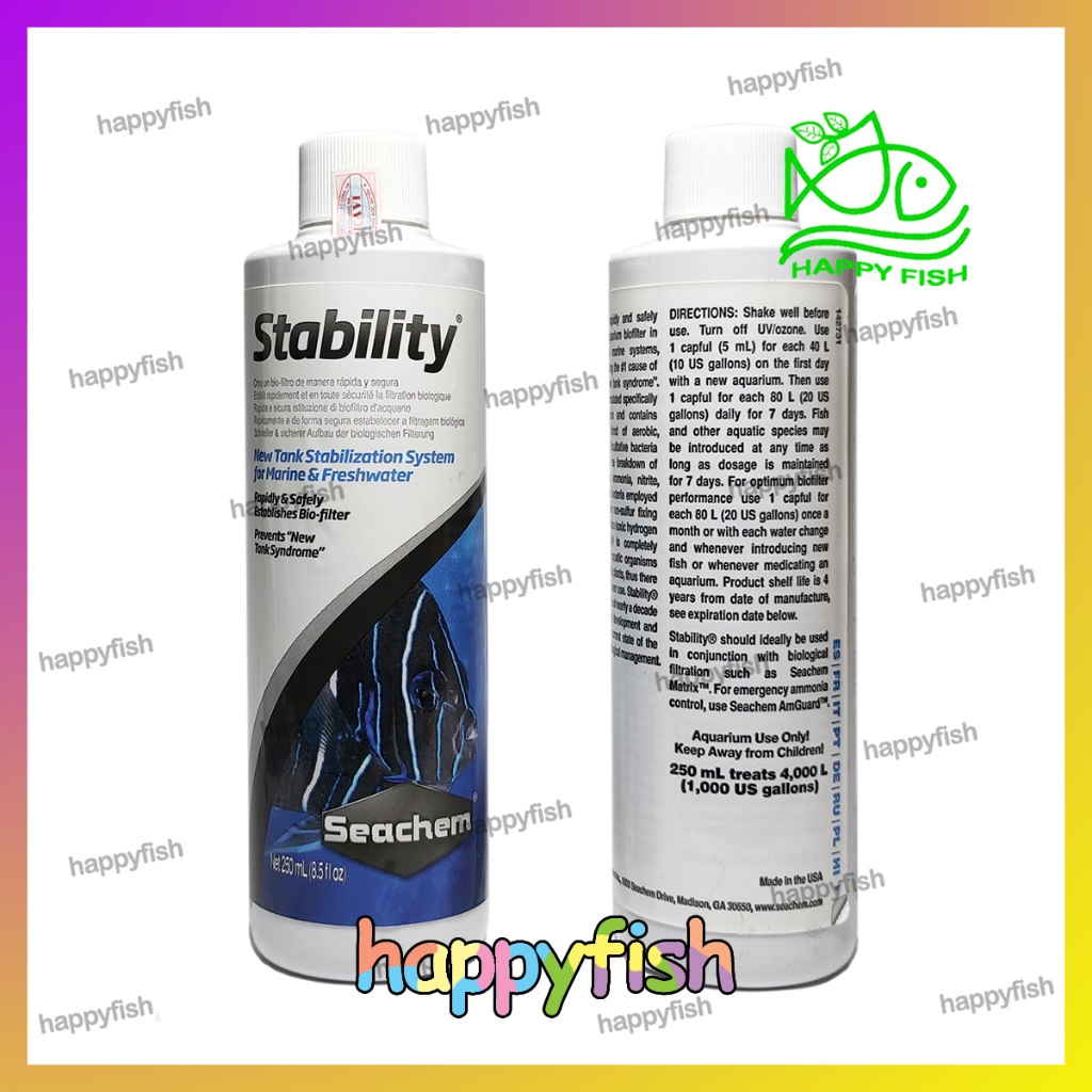 Vi sinh cao cấp cho bể cá Seachem Stability - Chai 100ml và 250ml
