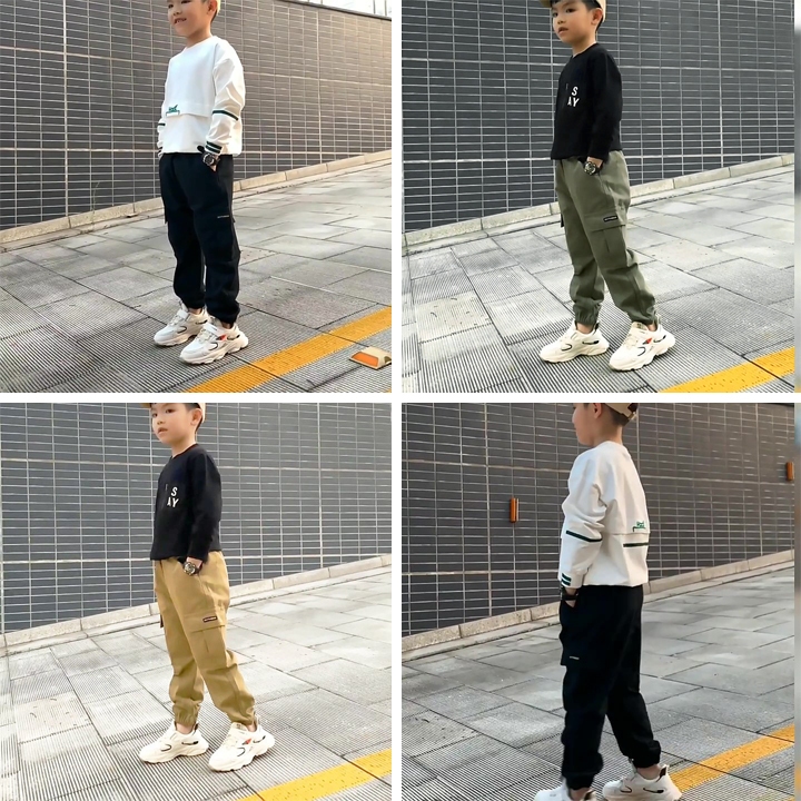 Quần Kaki trẻ em, chất kaki mềm co giãn, thấm hút mồ hôi, cho bé vui chơi năng động