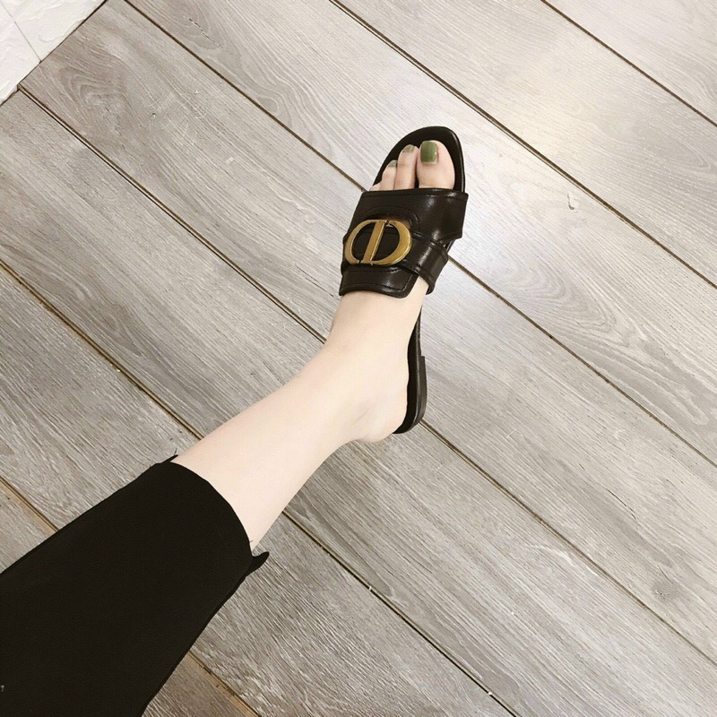 Dép Lê Nữ Da Lì C D đơn giản,dễ đi