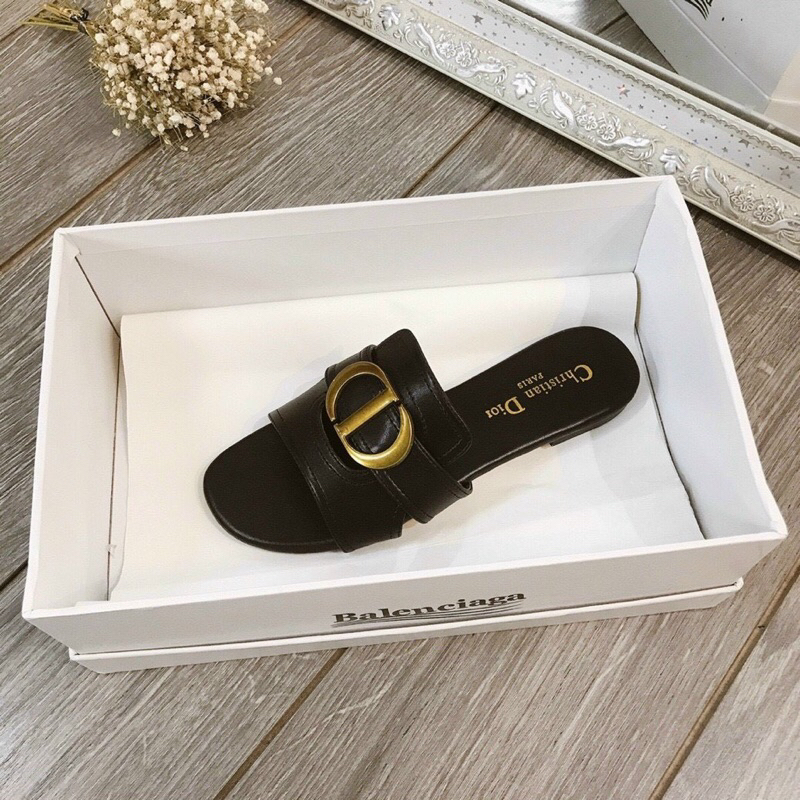 Dép Lê Nữ Da Lì C D đơn giản,dễ đi