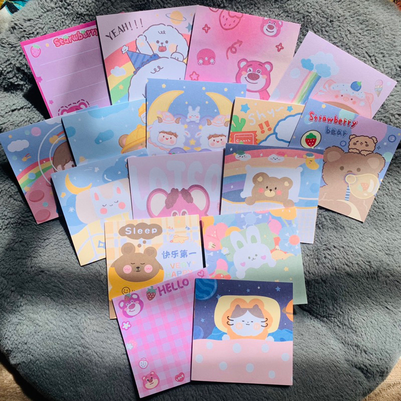 Giấy Note kute loại vuông 20 tờ