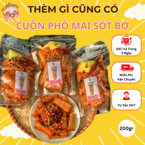 Bánh Tráng Cuộn Phô Mai Sốt Bơ