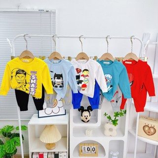 Bộ Dài Tay COTTON 100% MINKY MOM In Hình Siêu Anh Hùng Cho Bé TD-IN118