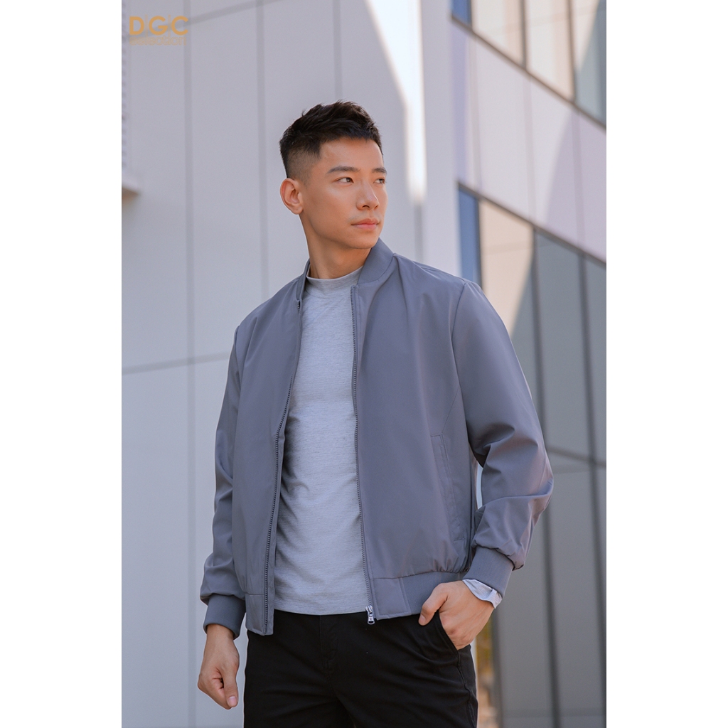 Áo khoác nam  bomber 2 lớp cao cấp DGCs - Vải gió chống thấm nước, chống bụi bẩn - WAJKBC06M