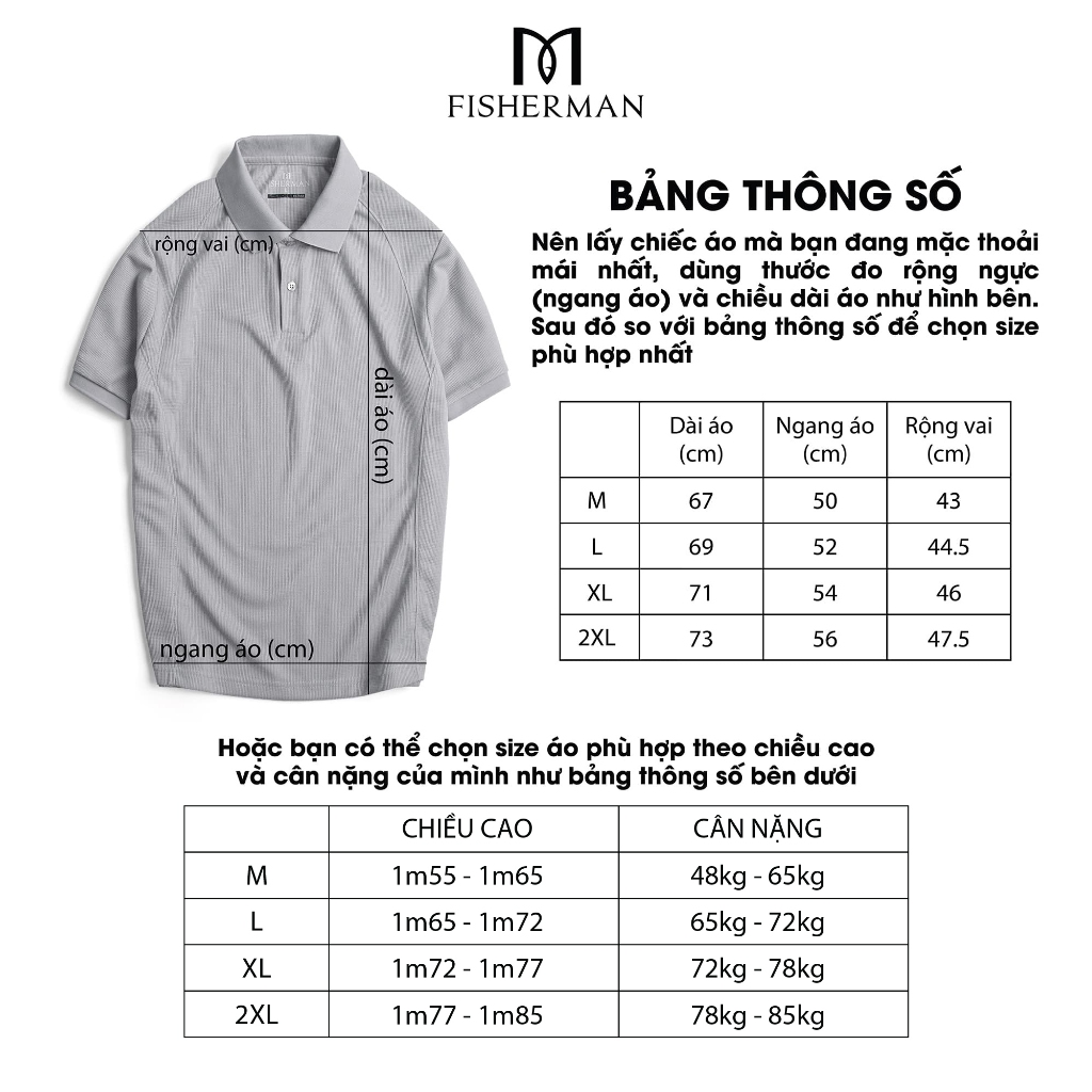 Áo Phông Polo Nam Phối Vai Có Cổ Tay Ngắn Áo Thun Nam Vải Air Active Cao Cấp FM-04 Fisherman