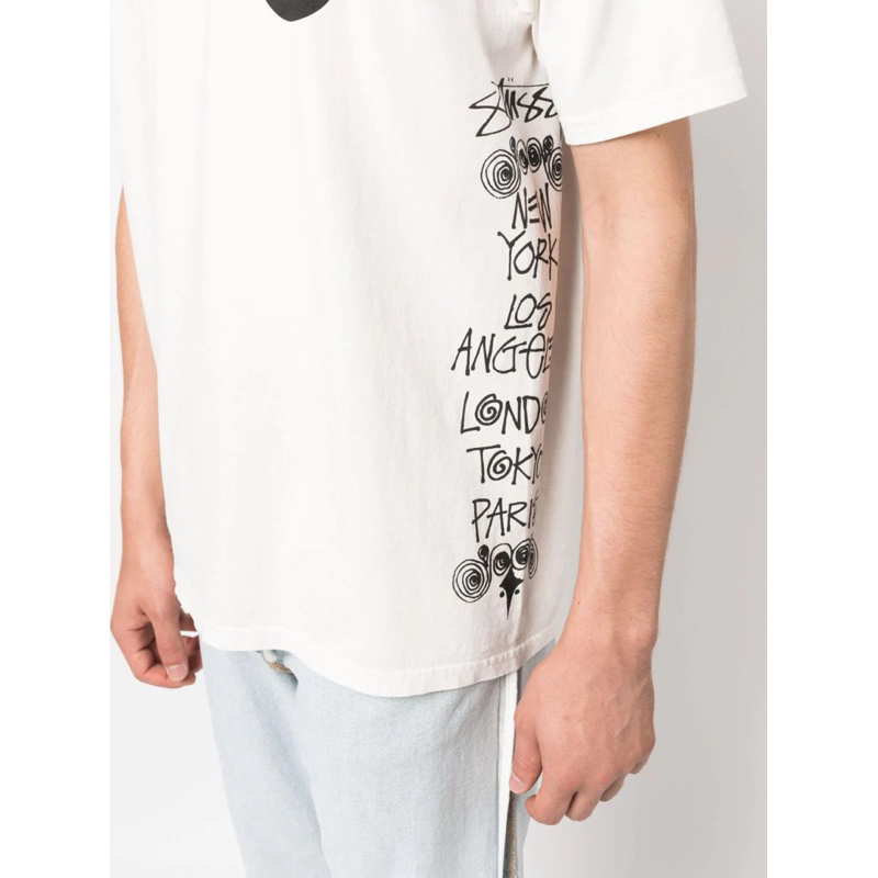 Áo Thun Stu.s.sy Test Strike Pigment Dyed Đầu Lâu Form Unisex Nam Nữ - thun 100% cotton hàng full bọc tag
