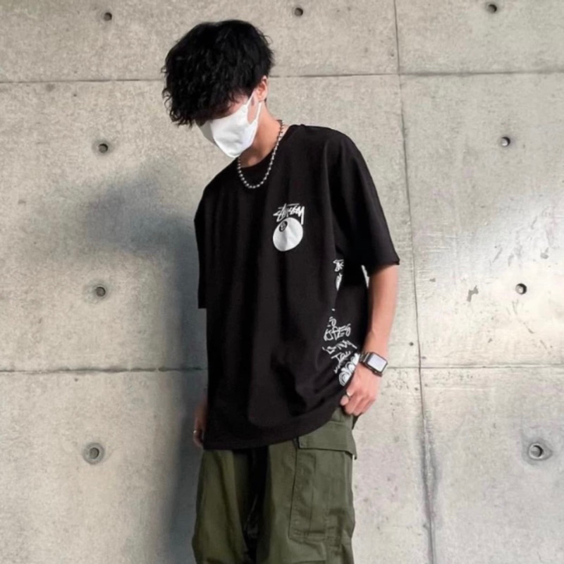 Áo Thun Stu.s.sy Test Strike Pigment Dyed Đầu Lâu Form Unisex Nam Nữ - thun 100% cotton hàng full bọc tag