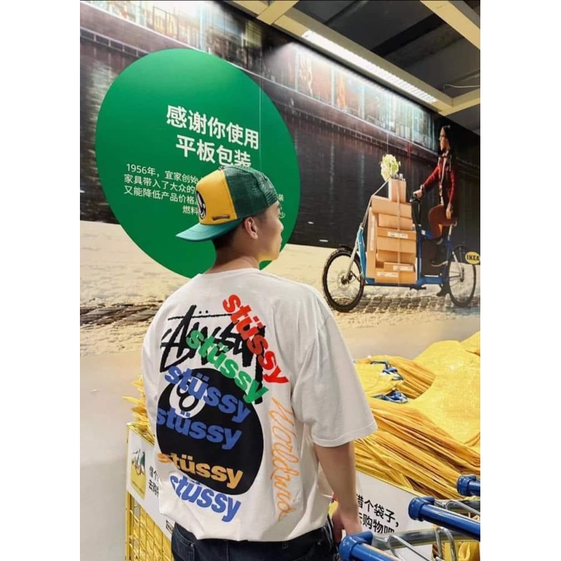 Áo Thun Stu.s.sy Test Strike Pigment Dyed Đầu Lâu Form Unisex Nam Nữ - thun 100% cotton hàng full bọc tag