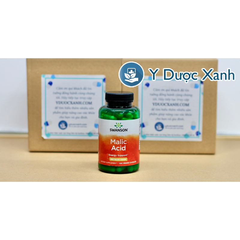 SWANSON MALIC ACID, 100 viên, Hỗ trợ cung cấp năng lượng cho người lớn