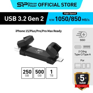 SSD di động PSD 2in1 USB Type-C và Type-A DS72* 1050MB/s - 850MB/s * 250GB, 500GB, 1TB*/BH 5 năm tương thích Iphone