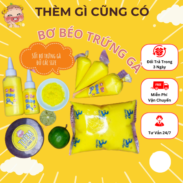 Bơ Trứng gà Lọ- Túi đủ size từ 50ml-200ml ăn cùng bánh tráng - Thèm gì cũng có