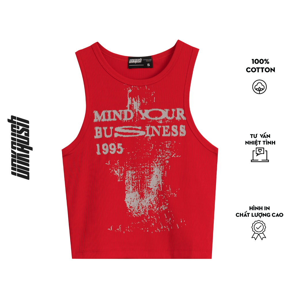 Áo thun croptop ba lỗ nữ UNKRUSH - 1995's croptop