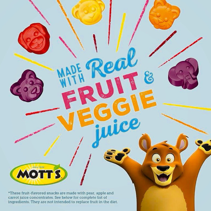 Kẹo dẻo mềm trái cây tươi Mott’s Assorted Fruit Flavored Snacks thùng 2.04kg 90 gói của Mỹ