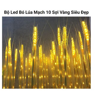Đèn led bông lúa bó 10 bông trang trí bàn thờ, bàn thần tài